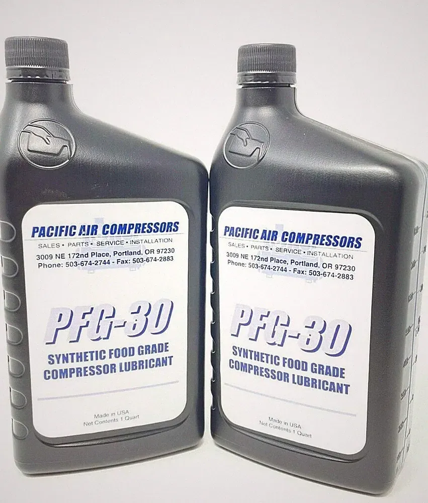2 QUART OF PFG-30 FOOD GRADE SYNTHETIC RECIPROCATING AIR COMPRESSOR OIL