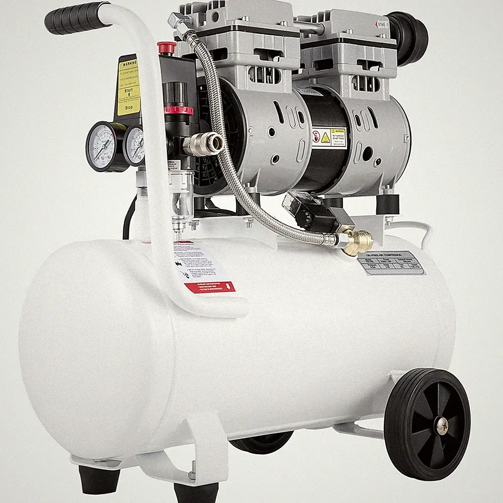 6.6 Gal Oilless Silent Portable Air Compressor 1HP