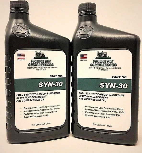 The Best Air Compressor Oil Lubricant Synthetic Oil - Two Quarts For Piston Comp